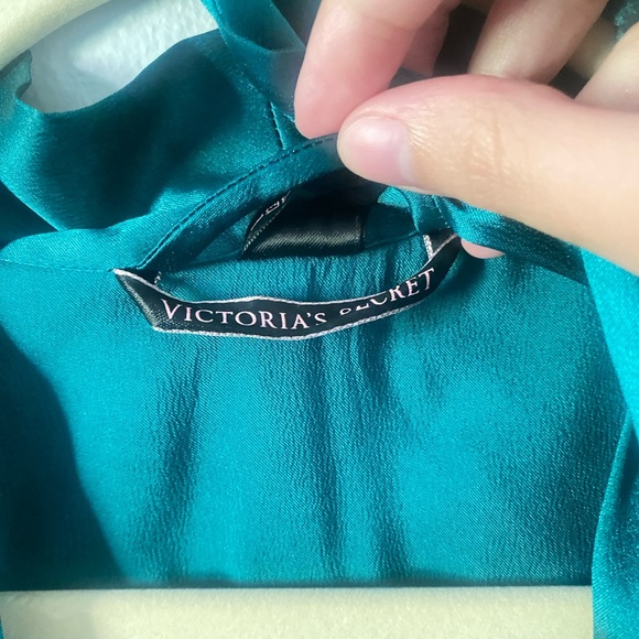 Victoria’s Secret women’s teal robe lace details small fairycore whimsy glam - Picture 6 of 8